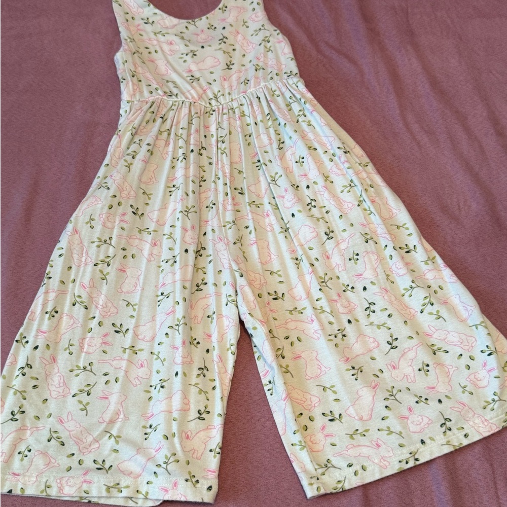 SweetHoney Pastel Bunny and Floral Dress